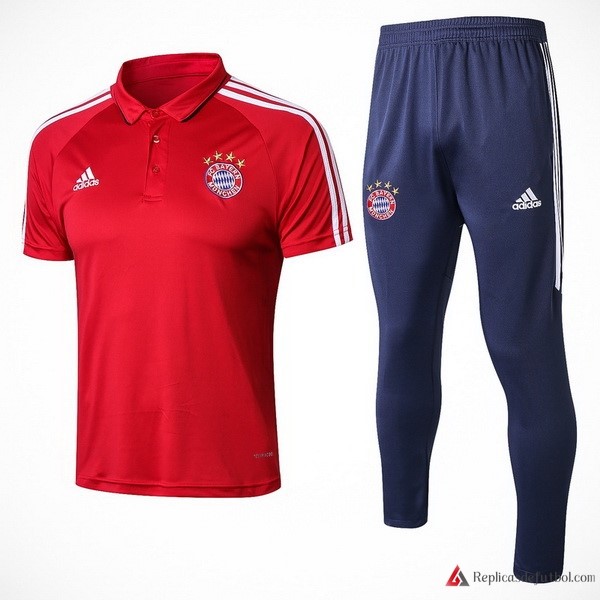 Polo Bayern Múnich Conjunto Completo 2017-2018 Rojo